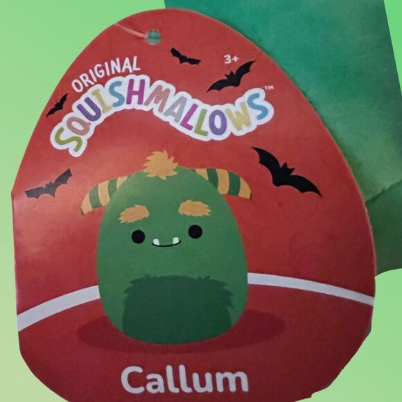 NWT Squishmallow Callum the Monster Halloween Plush Stuffed Animal 3.5” - Picture 3 of 6